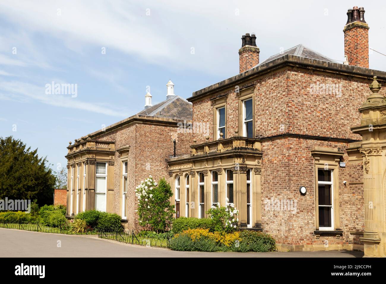 Preston Hall, now the Preston Park Museum, at Stockton-on-Tees in England. Stock Photo