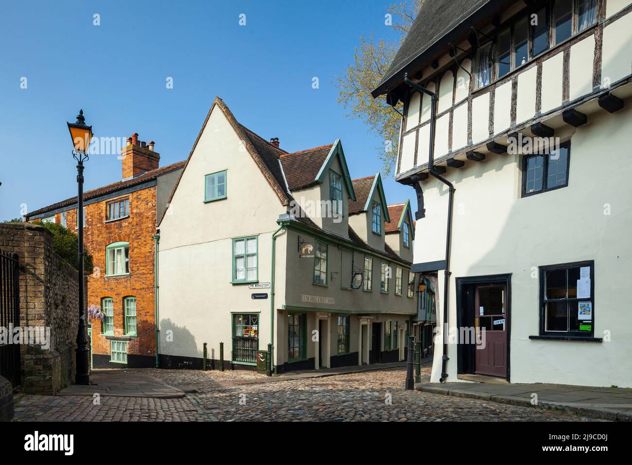 Spring afternoon on Elm Hill. Stock Photo