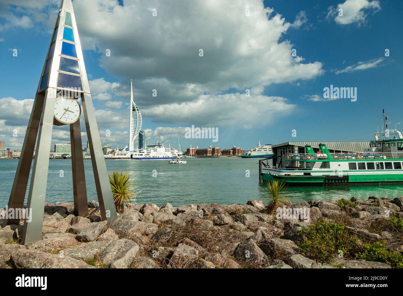 Spring afternoon on the Solent. Stock Photo