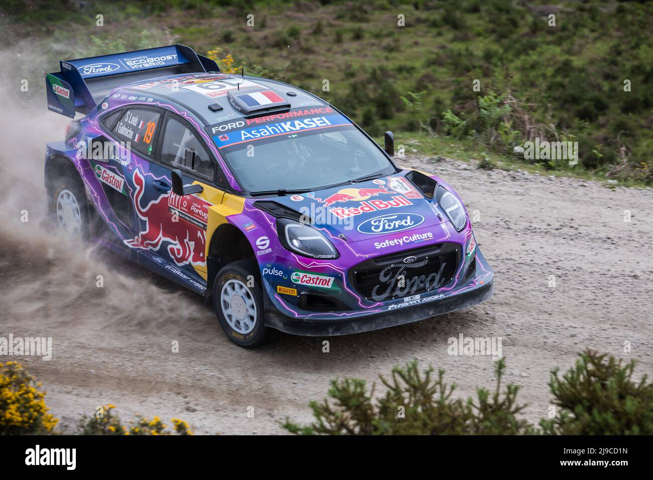 Cabeceiras de Basto, Portugal - 21 May 2022: 19 Sebastien LOEB (FRA), Isabelle GALMICHE (FRA), M-SPORT FORD WORLD RALLY TEAM,  FORD PUMA RALLY1 Stock Photo