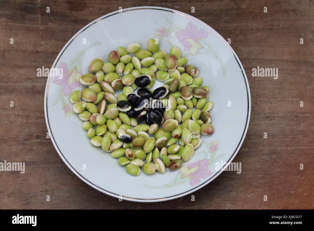 Fresh and healthy lima beans vegetables isolated, Beautiful fresh green