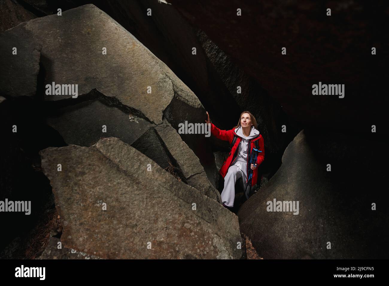 Young female hiker enjoying view hi-res stock photography and images ...