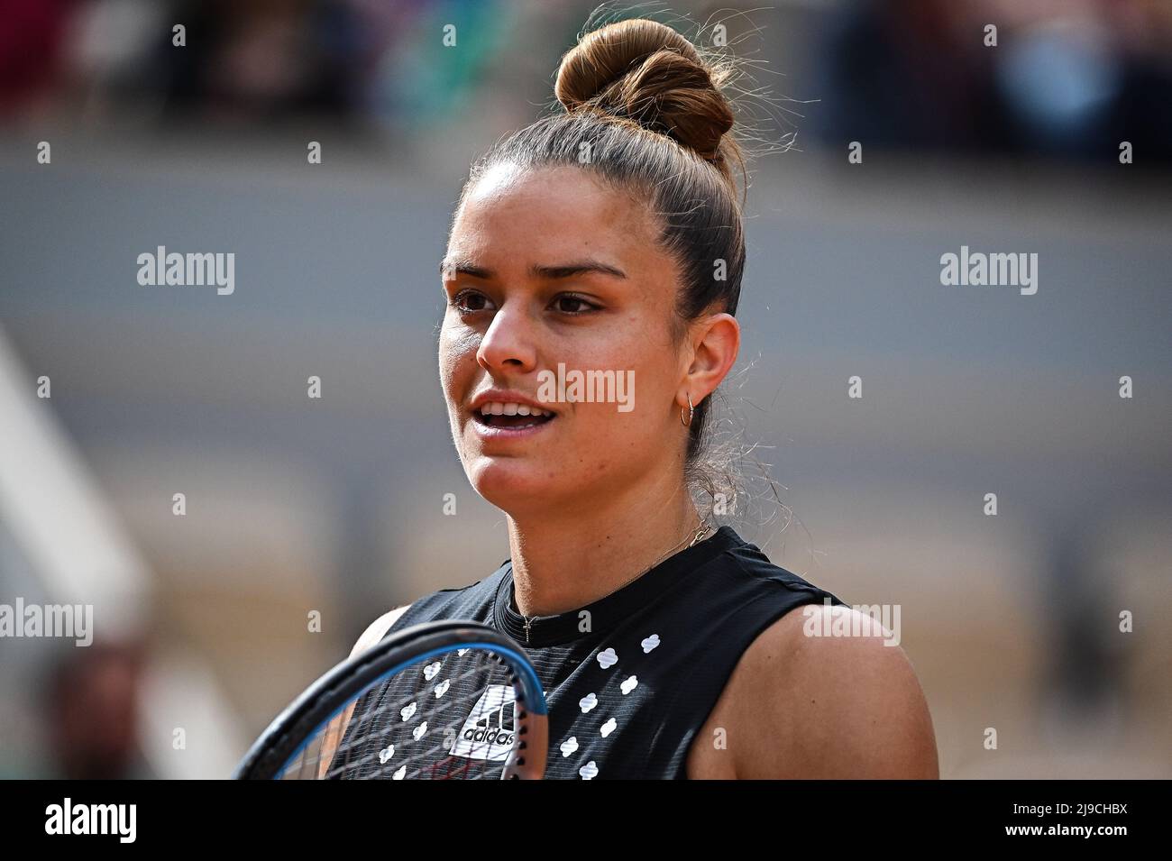 Paris, France, France. 22nd May, 2022. Maria SAKKARI of Greece during the  Day one of Roland-Garros 2022, French Open 2022, Grand Slam tennis  tournament at the Roland-Garros stadium on May 22, 2022