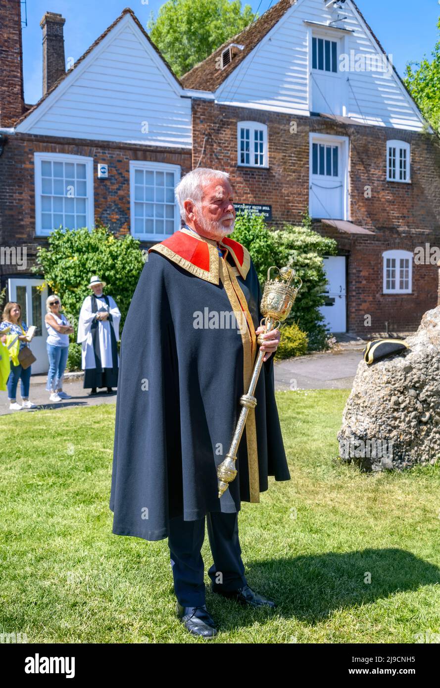 Mace Bearer, Beating the Bounds Ceremony, St. Albans Hertfordshire UK