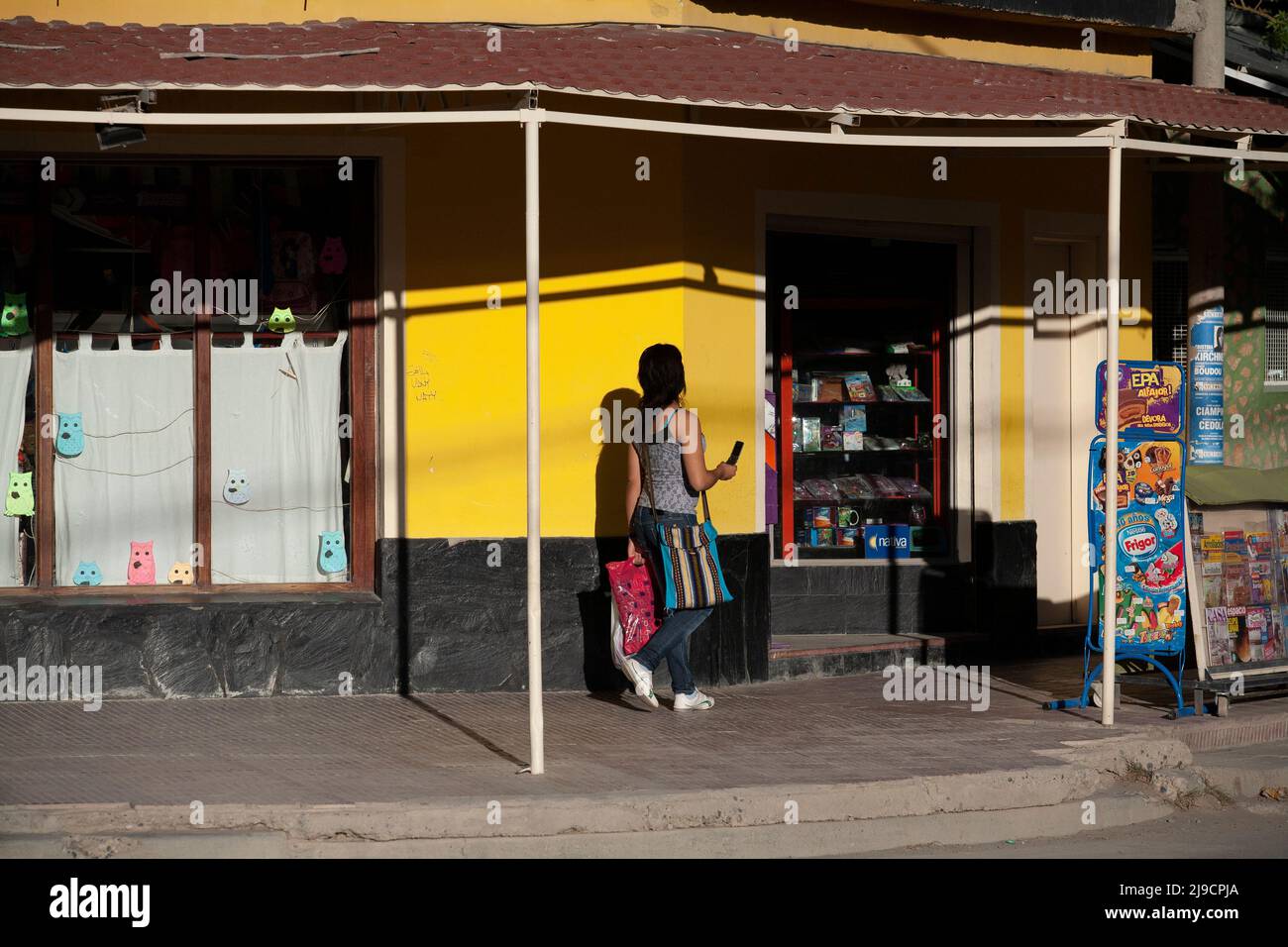 Street photography in Chos Malal, Argentina. Stock Photo
