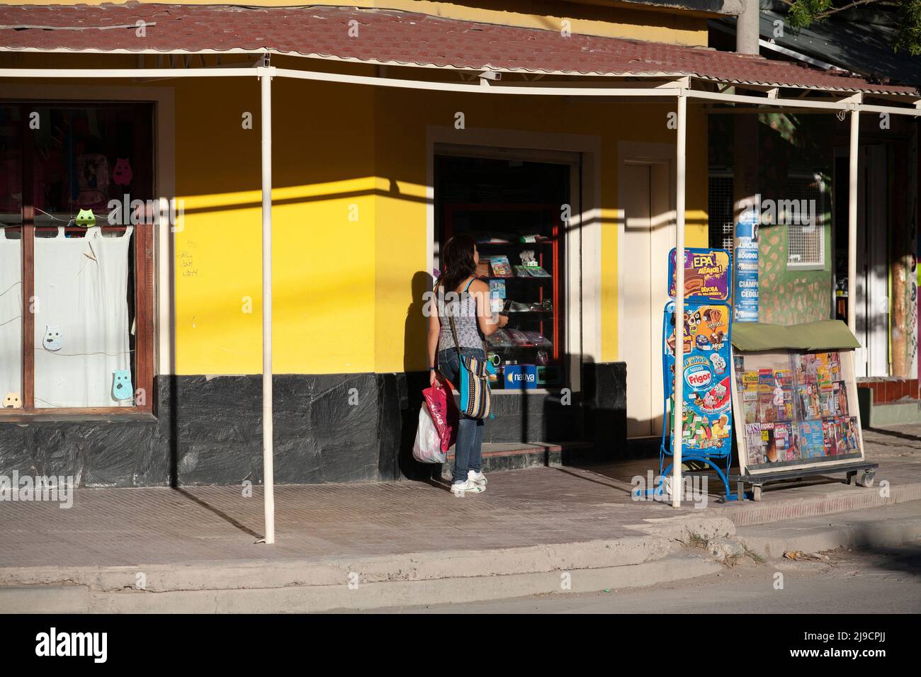 Street photography in Chos Malal, Argentina. Stock Photo