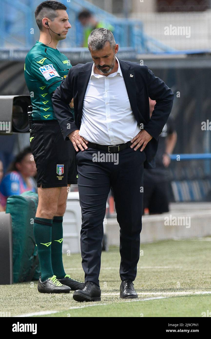 Alessandro Spugna coach of AS Roma during football match Juventus vs Roma,  at the Paolo Mazza Stadium, in Ferrara, Italy, on May 22, 2022. (Photo by  AllShotLive/Sipa USA Stock Photo - Alamy