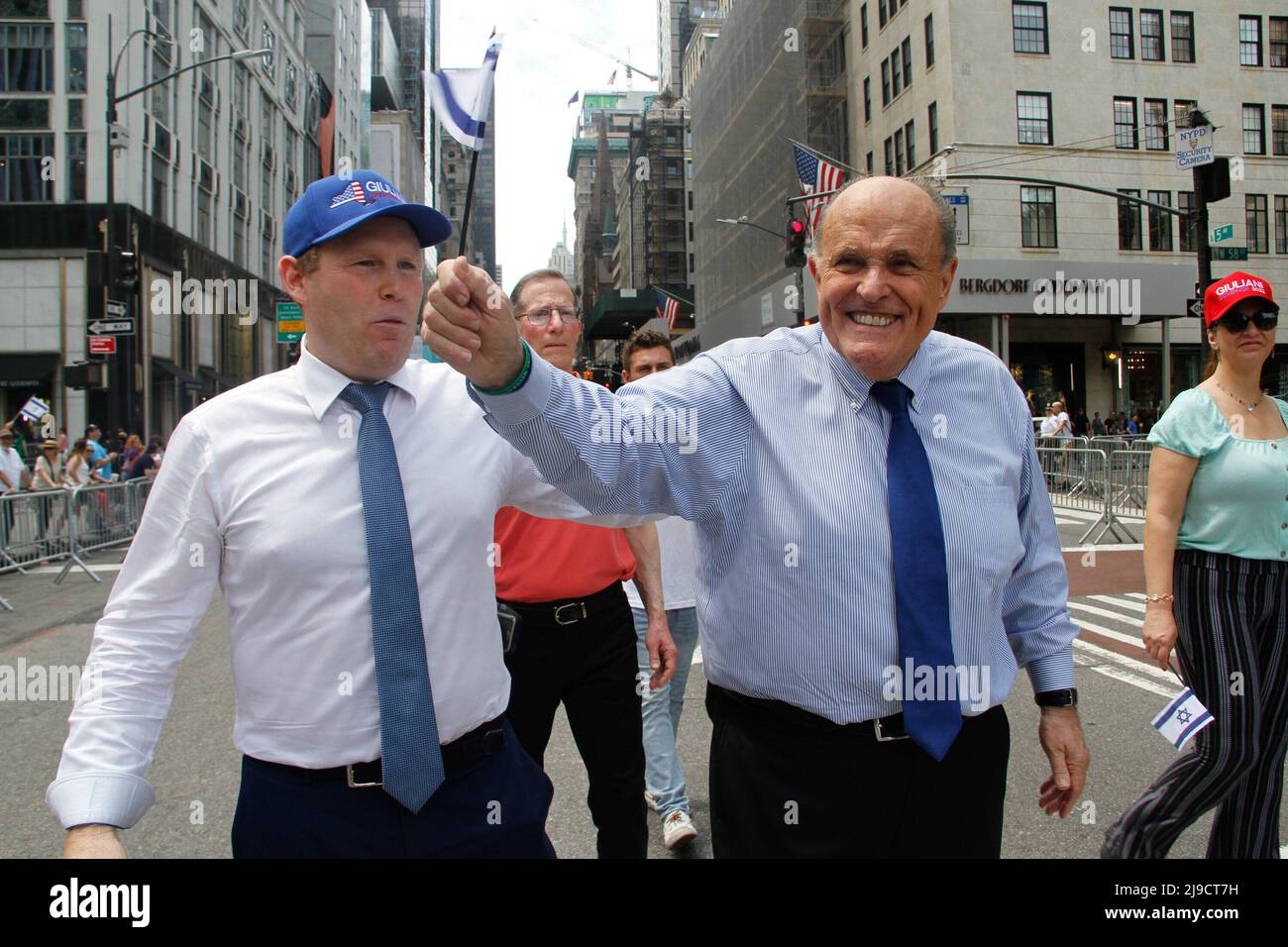 May 22, 2022, New York, USA (NEW) Andrew and Rudy Guiliani at Israel(00)