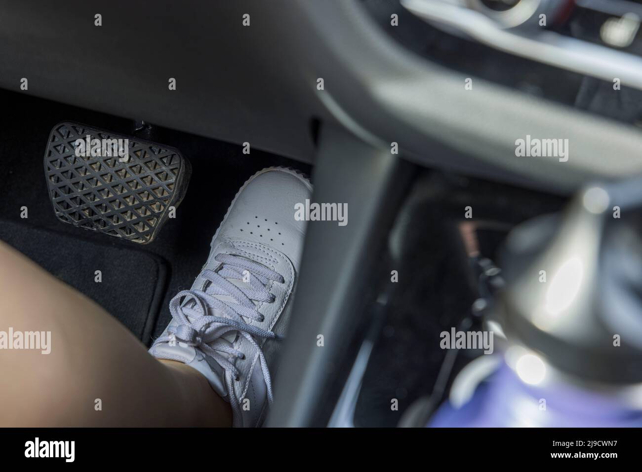 Foot on gas pedal hi-res stock photography and images - Alamy