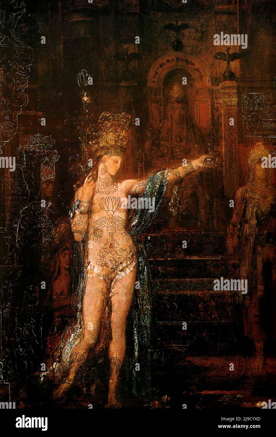 Salome Dancing, also known as Salome Tattooed,  painted by Gustave Moreau Stock Photo