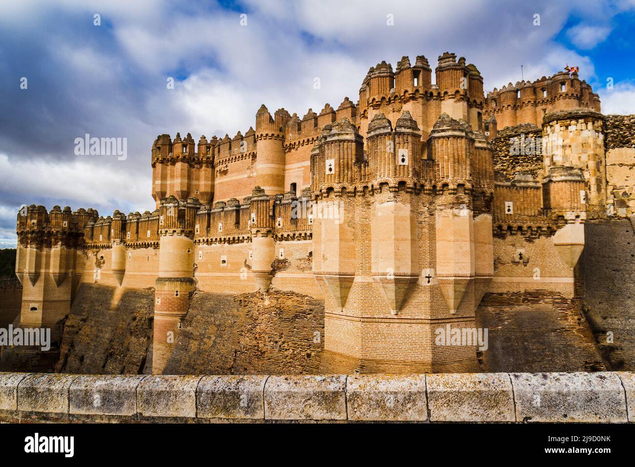 Coca castle, Segovia, Castilla, Spain Stock Photo Alamy