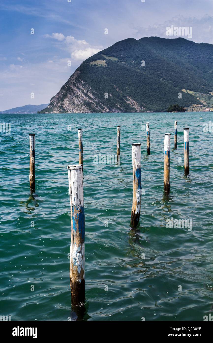 Isola island, Lago d'Iseo, Lombardia, Italy Stock Photo