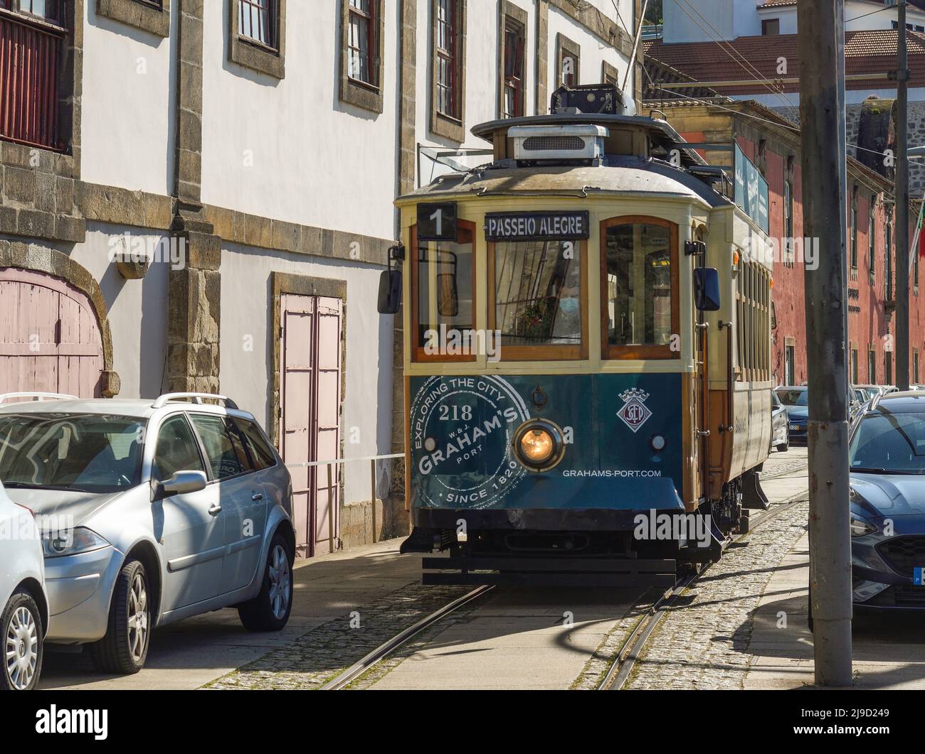 Porto tram Stock Photo