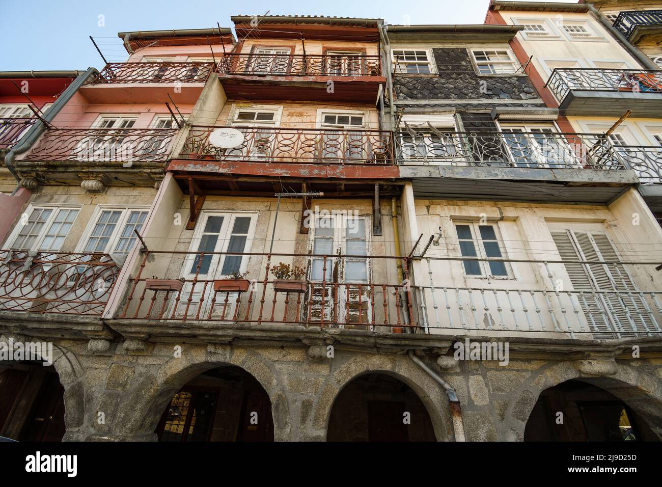 Old typical houses of Porto Stock Photo