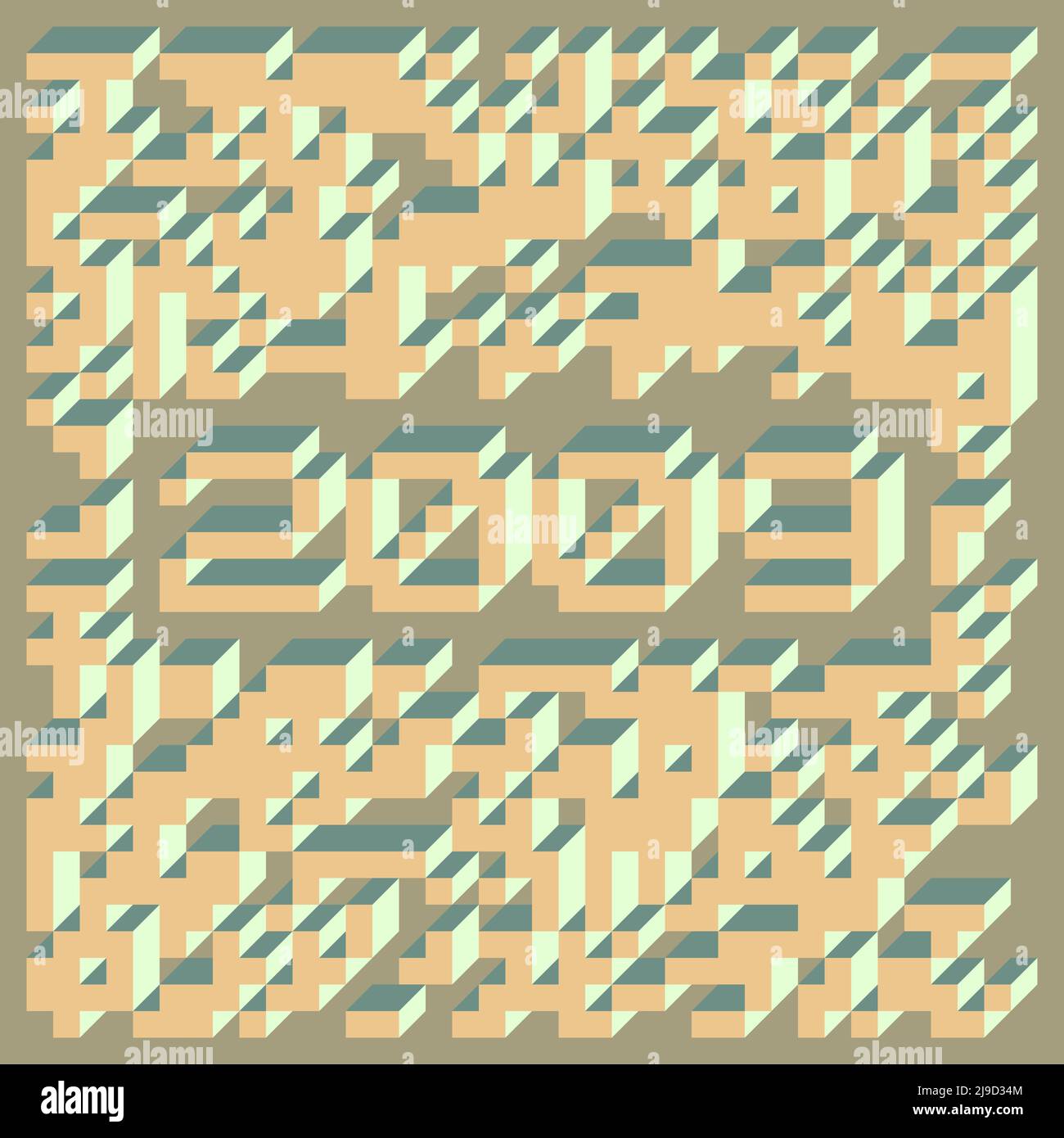 Vector 2009 2009 Implementation of Edward Zajecs “Il Cubo” generative art ...