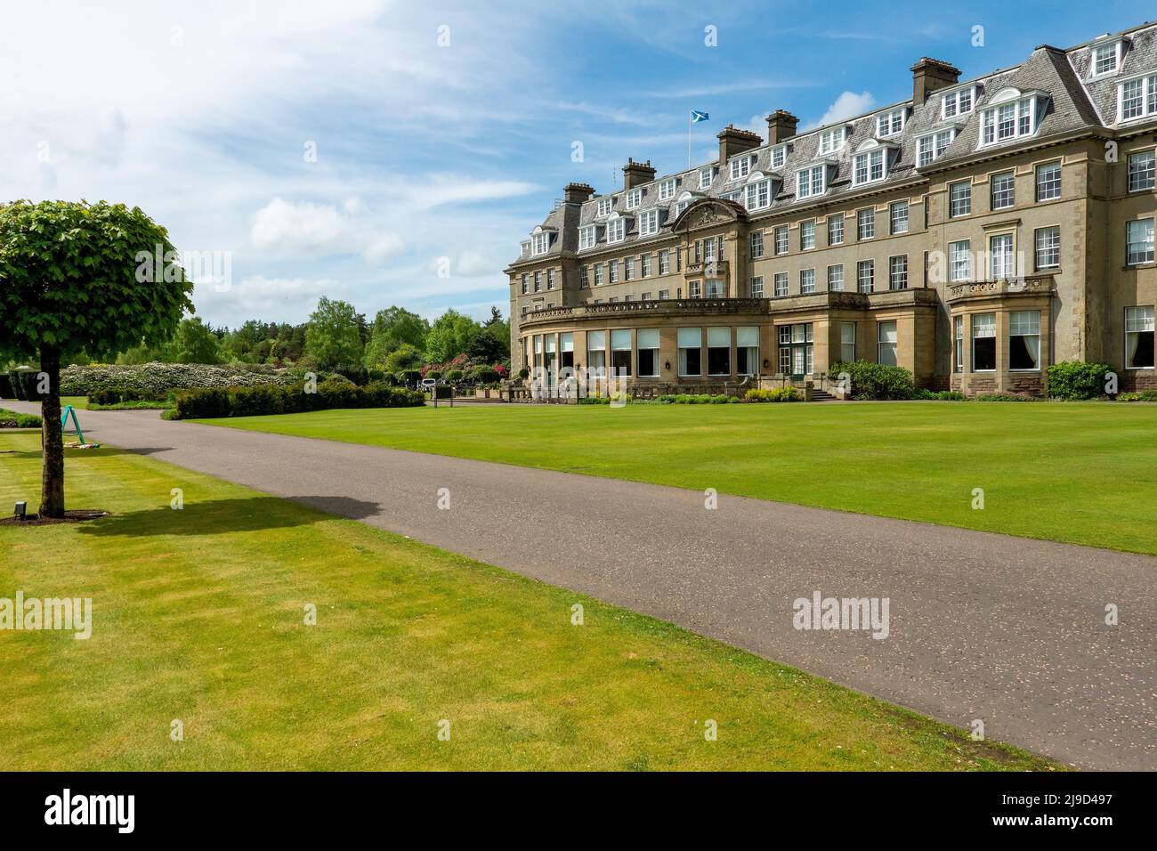 Gleneagles Hotel is a stylish Hotel for staying in Perthshire, Scotland, UK Stock Photo