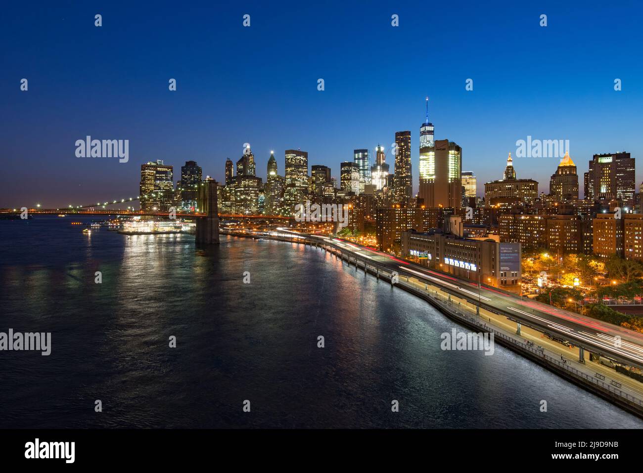 Skyline of downtown New York, New York, USA Stock Photo