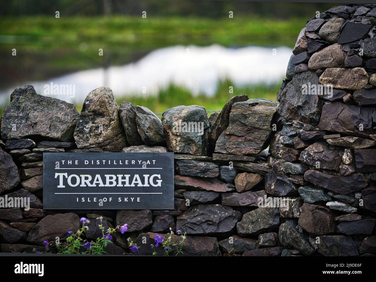 Isle of Skye, Scotland, UK.Torabhaig Distillery on the Isle of Skye. Stock Photo