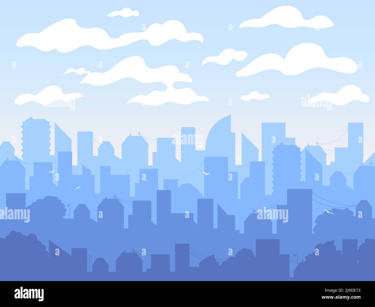 Cityscape city urban landscape vector illustration Stock Vector Image ...