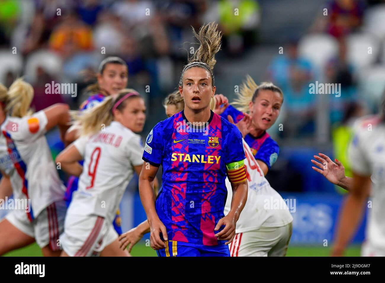 Turin, Italy. 21st, May 2022. Alexia Putellas (11) of Barcelona seen during  the UEFA Women's Champions League final between Barcelona and Olympique  Lyon at Juventus Stadium in Turin. (Photo credit: Gonzales Photo -