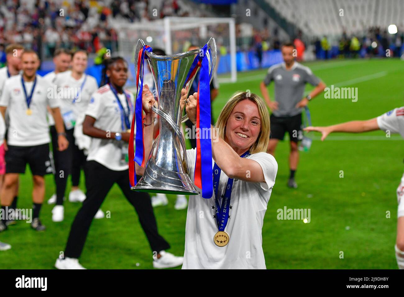 Turin, Italy. 21st, May 2022. Head Caoch Sonia Bompastor Of Olympique ...