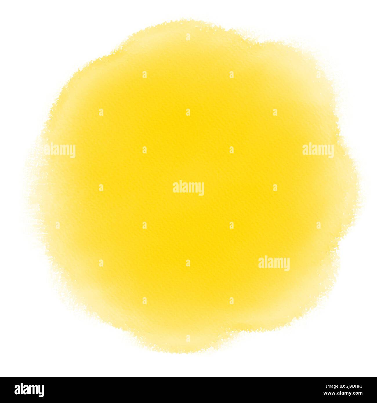 yellow spot of paint, imitation of watercolor. Transparent spot, frame