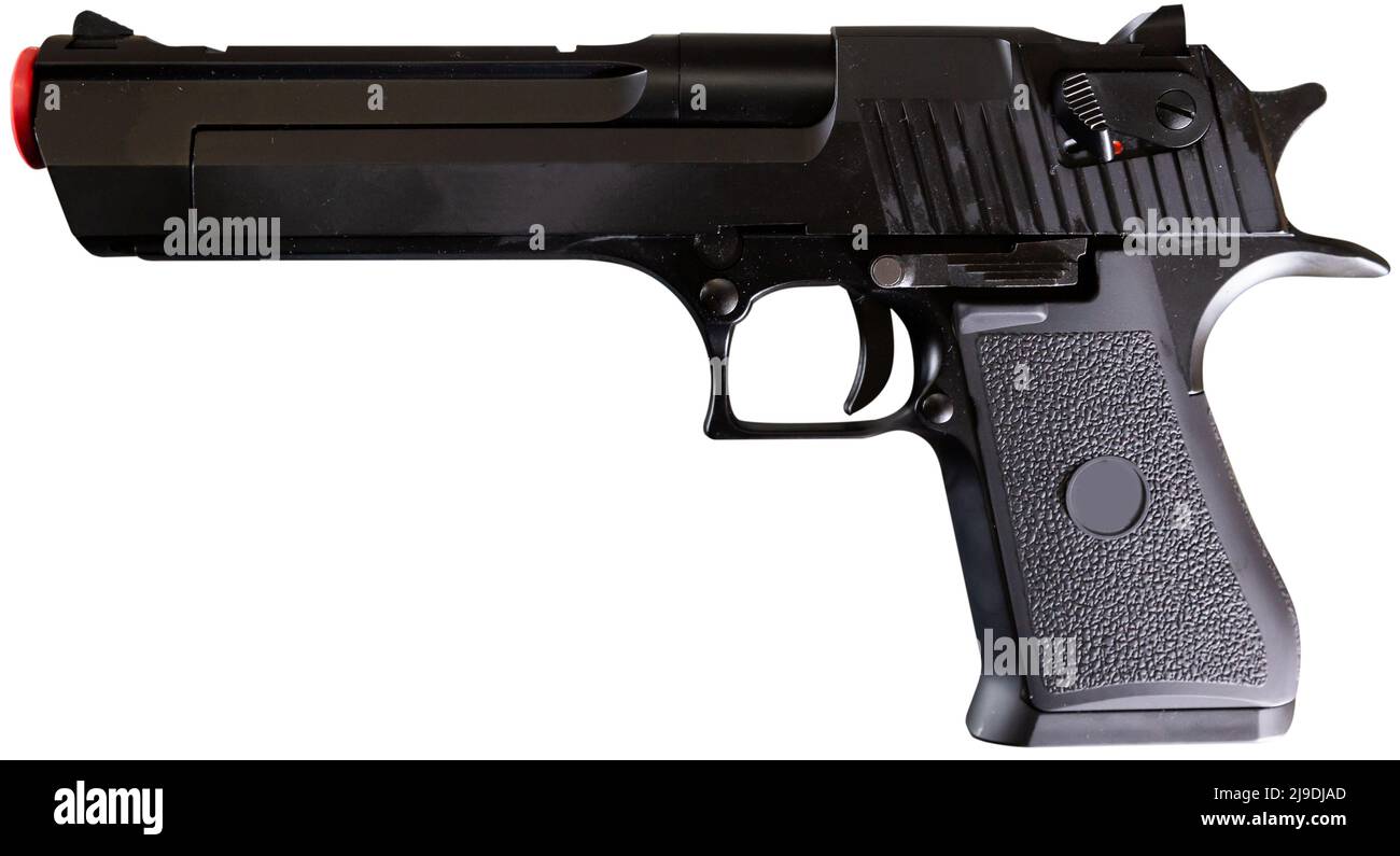 Pistol isolated over white background Stock Photo - Alamy