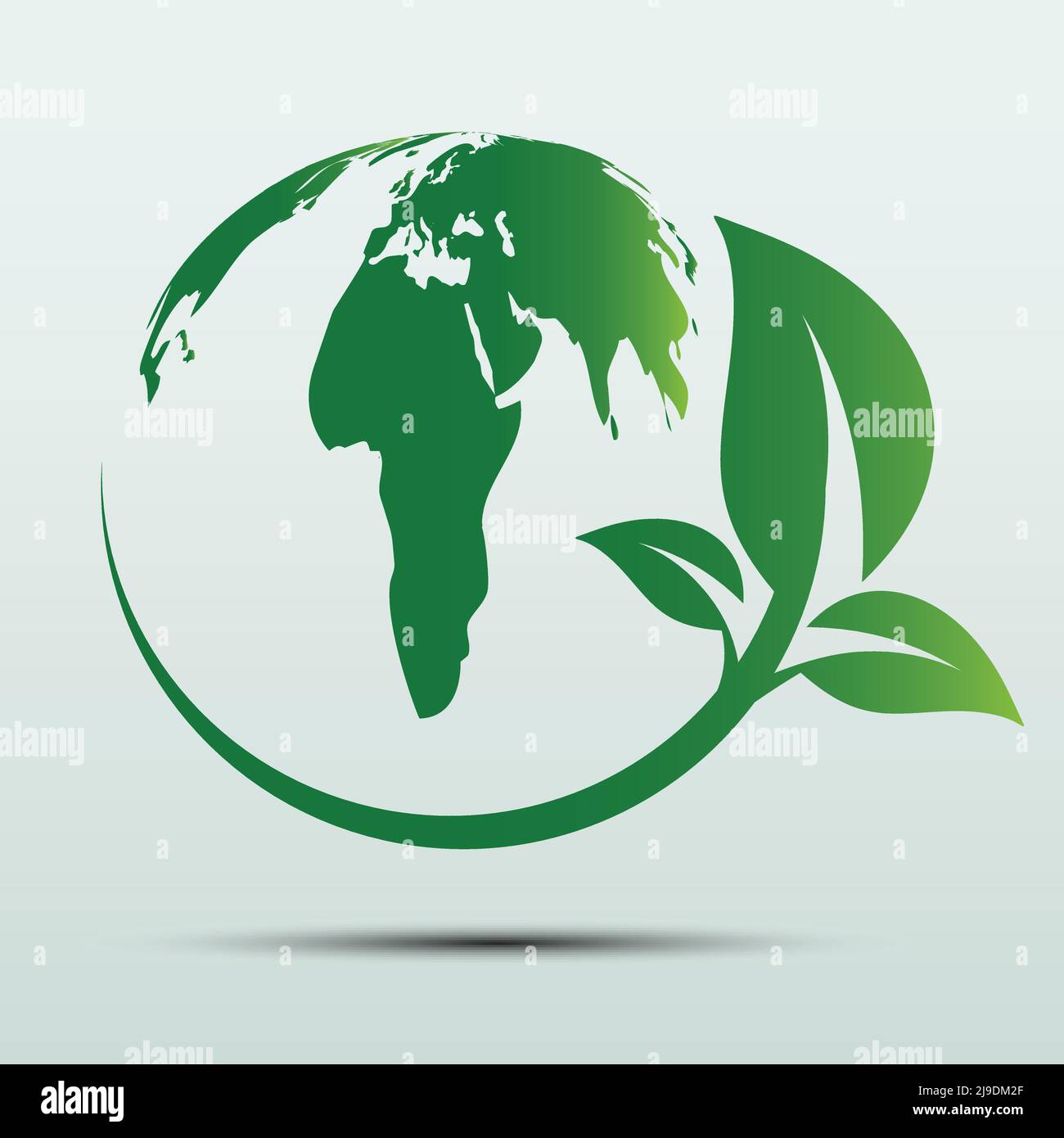 Green earth Concept with Leaves,ecology nature,Vector illustration ...