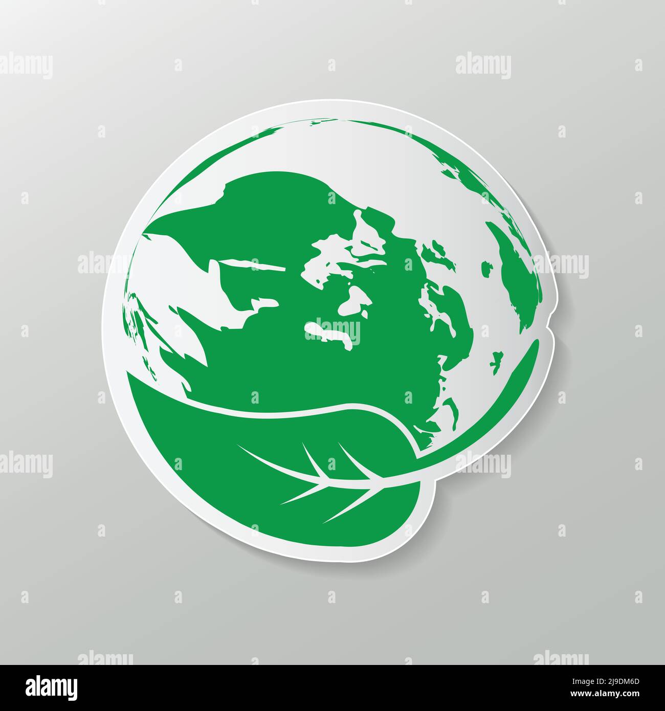 Green earth Concept with Leaves,ecology nature,Vector illustration ...