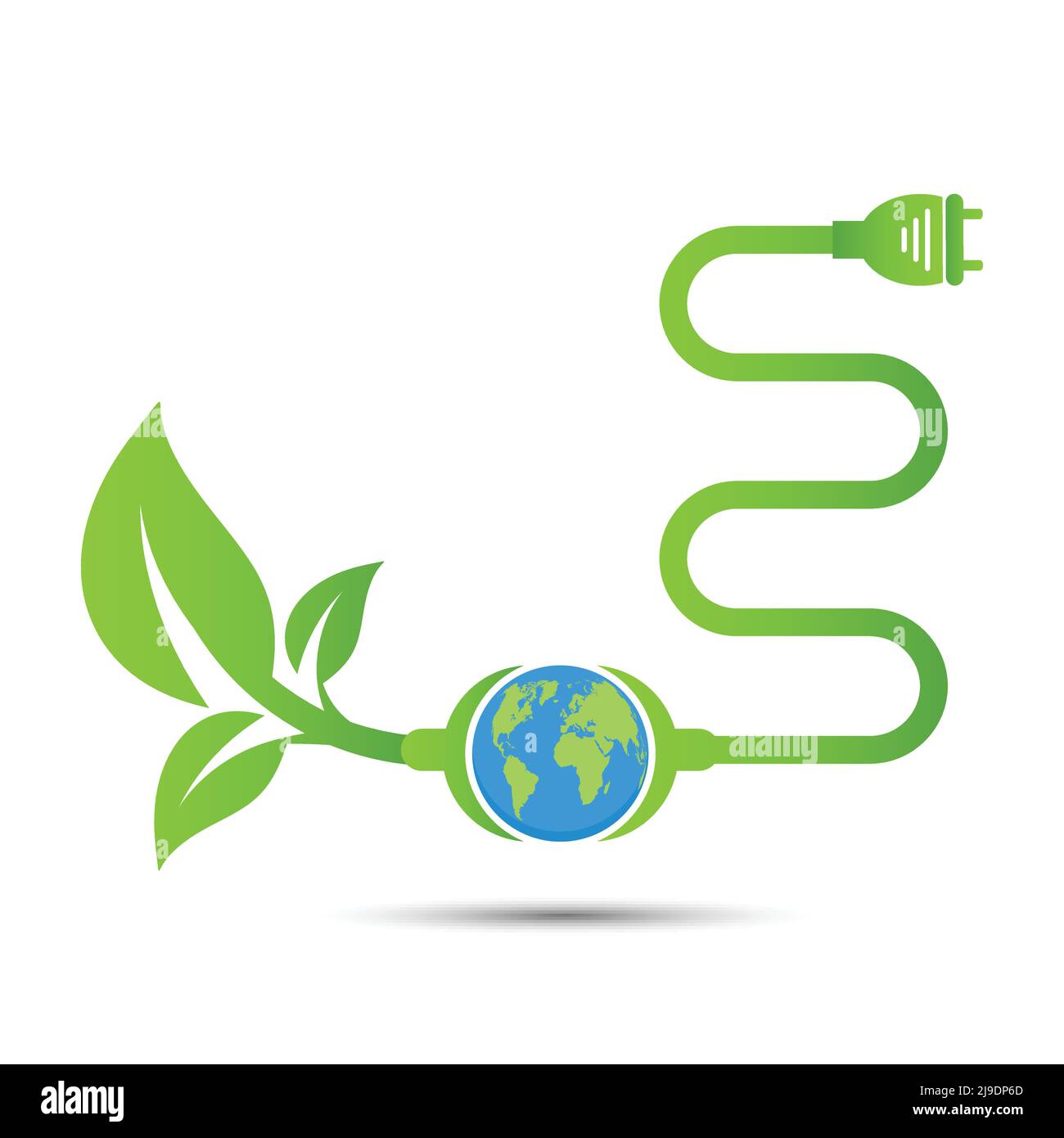 Energy ideas save the world concept Power plug green ecology Stock ...
