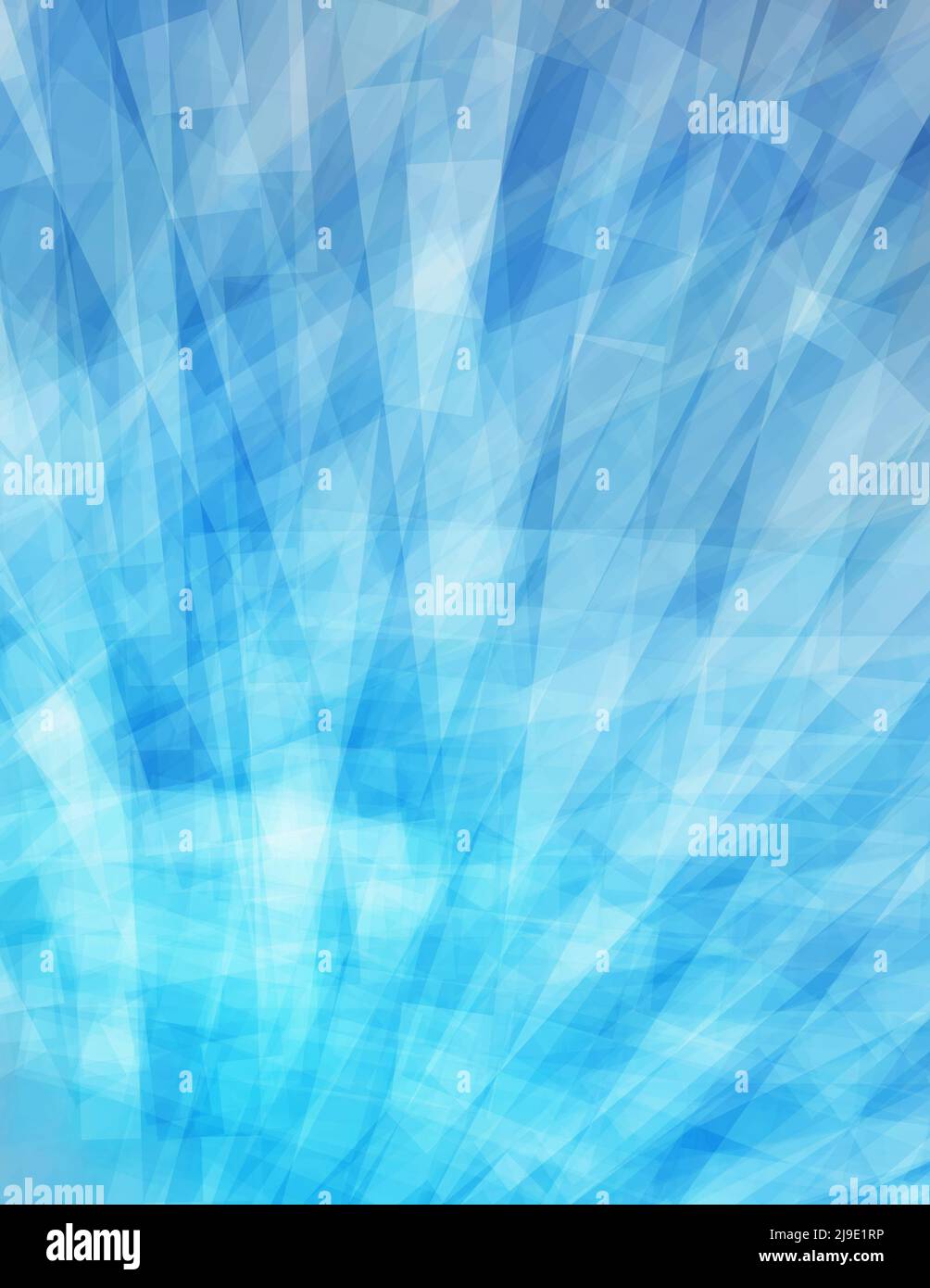 Abstract chaotic blue artistic textured background. Vertical vector graphic pattern Stock Vector