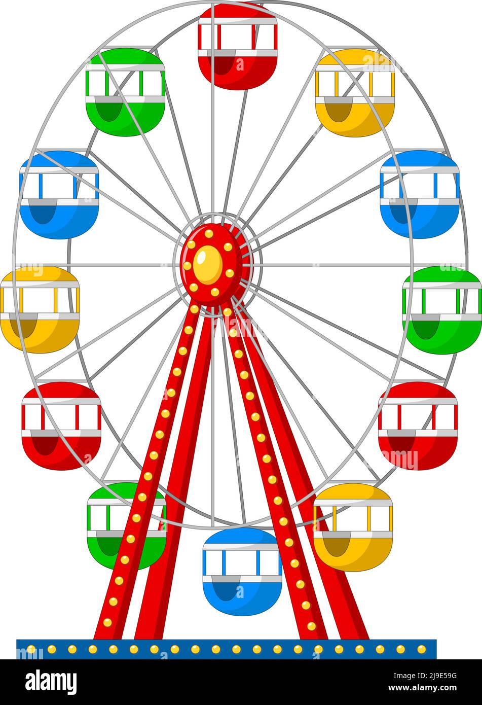 Ferris wheel spinning Stock Vector Images Alamy