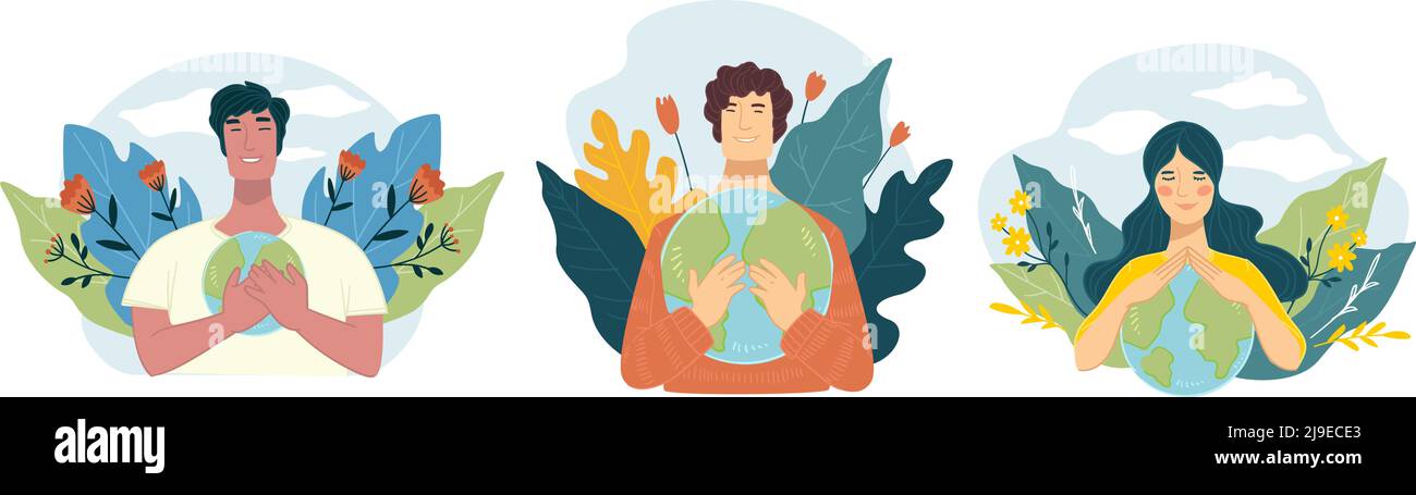 Nature care, and conservation of planet Earth Stock Vector Image & Art ...