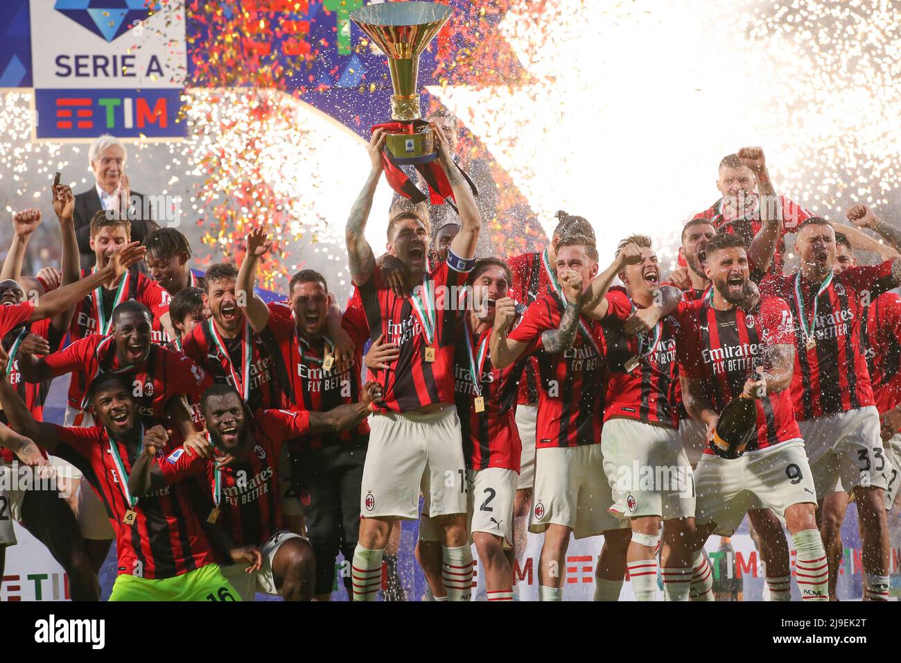 AC MILAN 2021 2022 scudetto SERIE A ITALY LEAGUE CHAMPION WINNER Jigsaw  Puzzle by Bebo Gri - Pixels