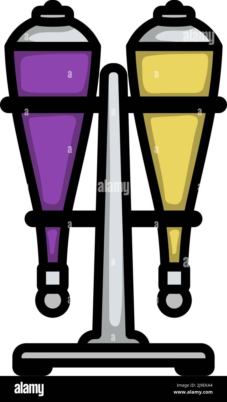 Icon Of Soda Siphon Equipment. Editable Bold Outline With Color Fill Design. Vector Illustration. Stock Vector