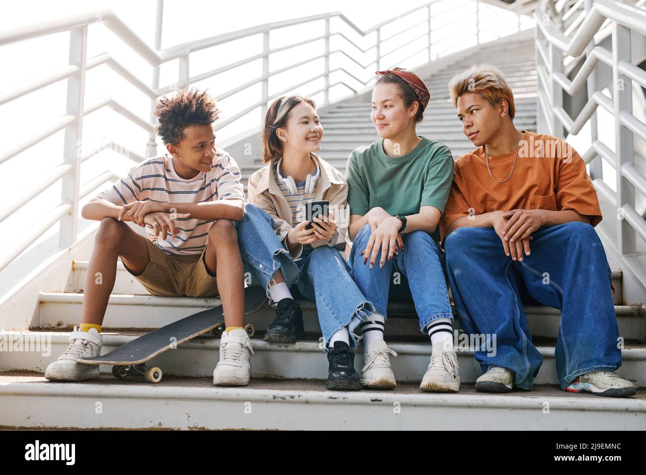 Teenagers Chatting