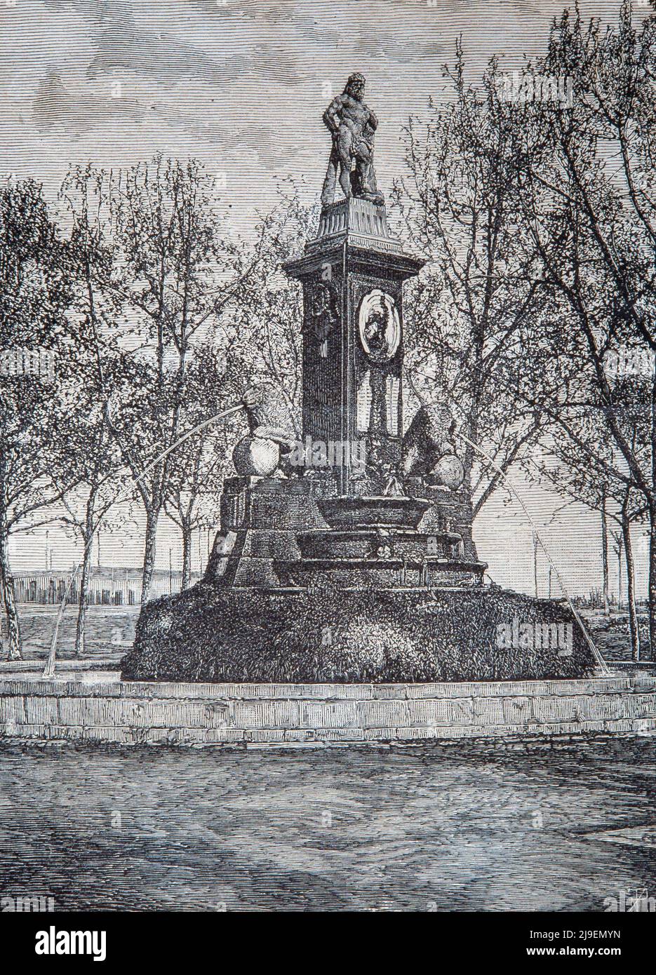 Fuente de Hércules, Barcelona, siglo XIX. Museo de Historia de