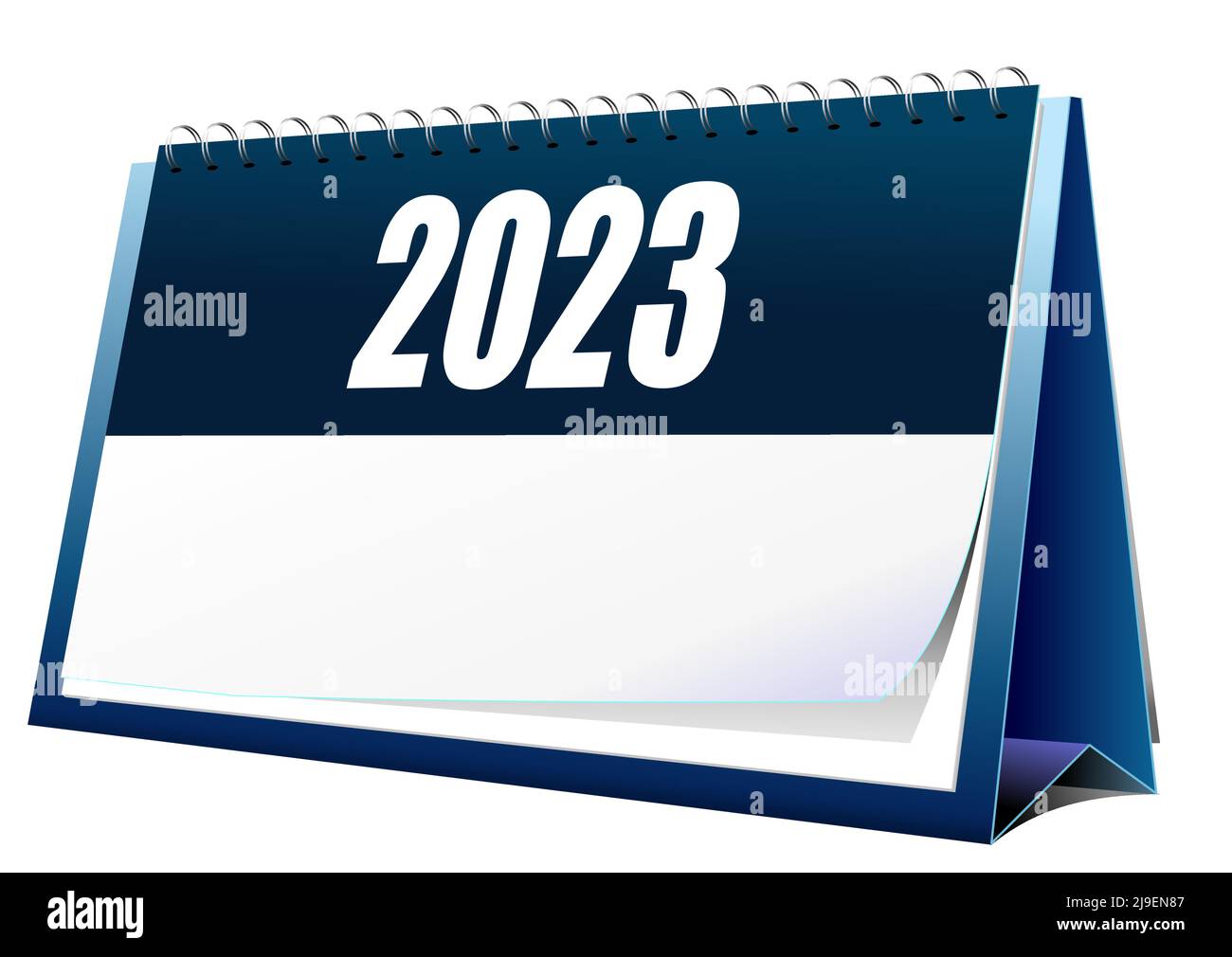 Vector 3d Illustration Of Desk Calendar 2023 Year 2023 Hi Res Stock