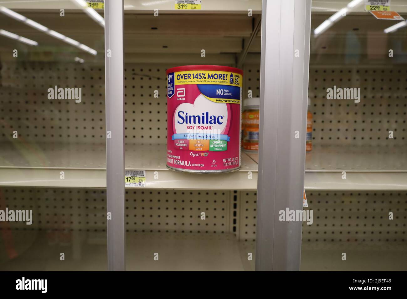 Las Vegas, Nevada, USA. 23rd May, 2022. Shelves of Baby Formula are