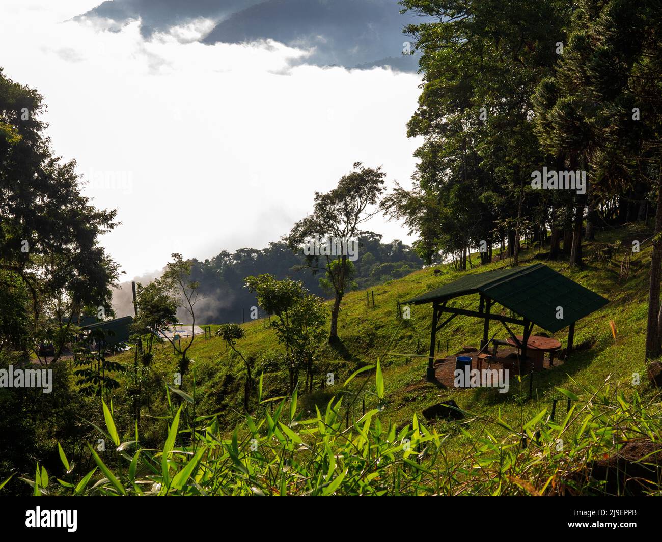 Nice picnic spots with a nice view at Pico Malwee, Jaraguá do Sul town