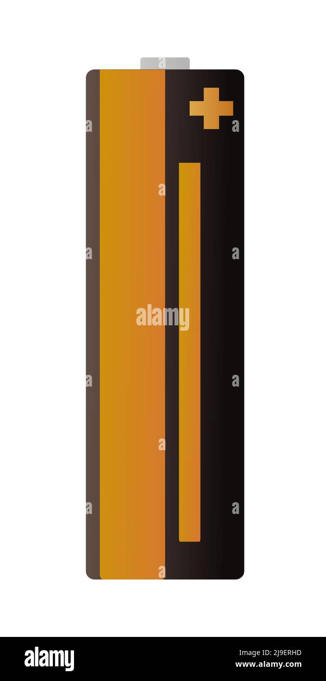 One and half volt Battery Energy source. Electricity accumulator