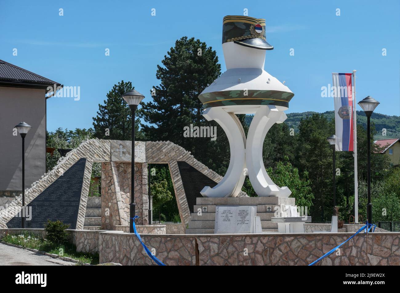 In 2019 build memorial for serbian soldiers that died in the Bosnian