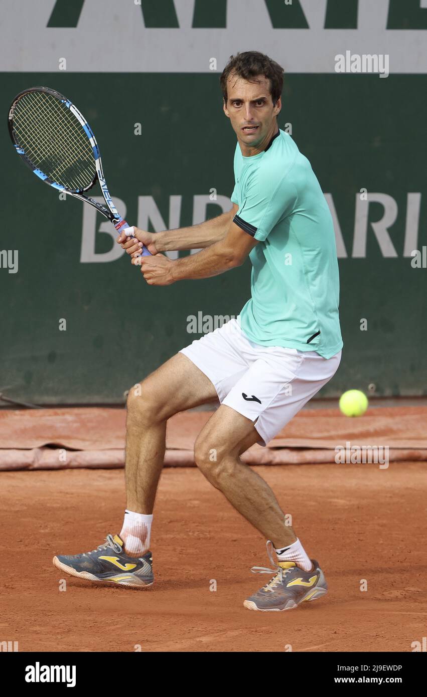 May 22, 2022, Paris, France: Albert Ramos Vinolas of Spain during day 1 of  the French Open 2022, a tennis Grand Slam tournament on May 22, 2022 at  Roland-Garros stadium in Paris,