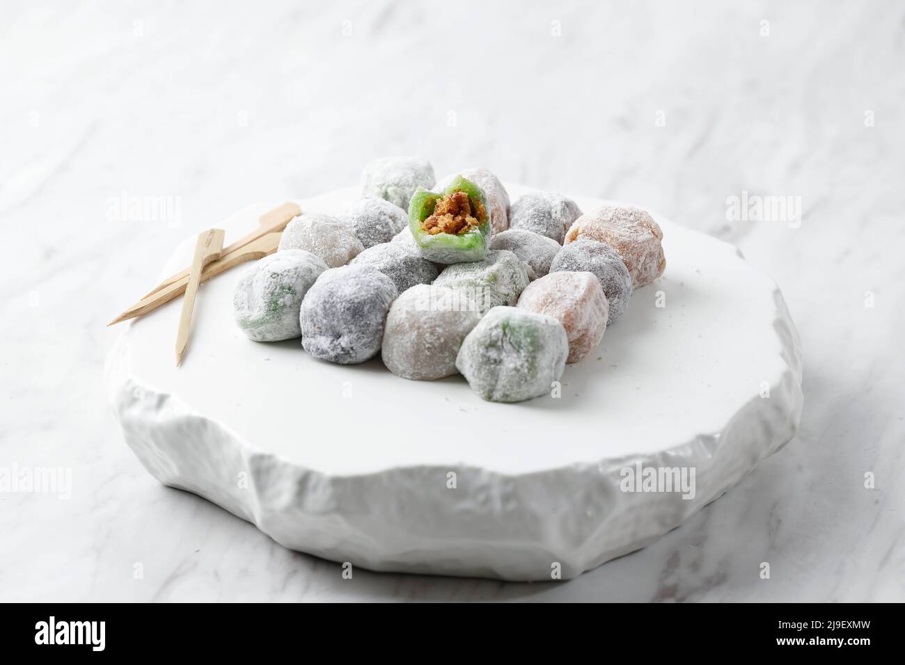 Japanese Peanuts Mochi with Various Color Stock Photo Alamy