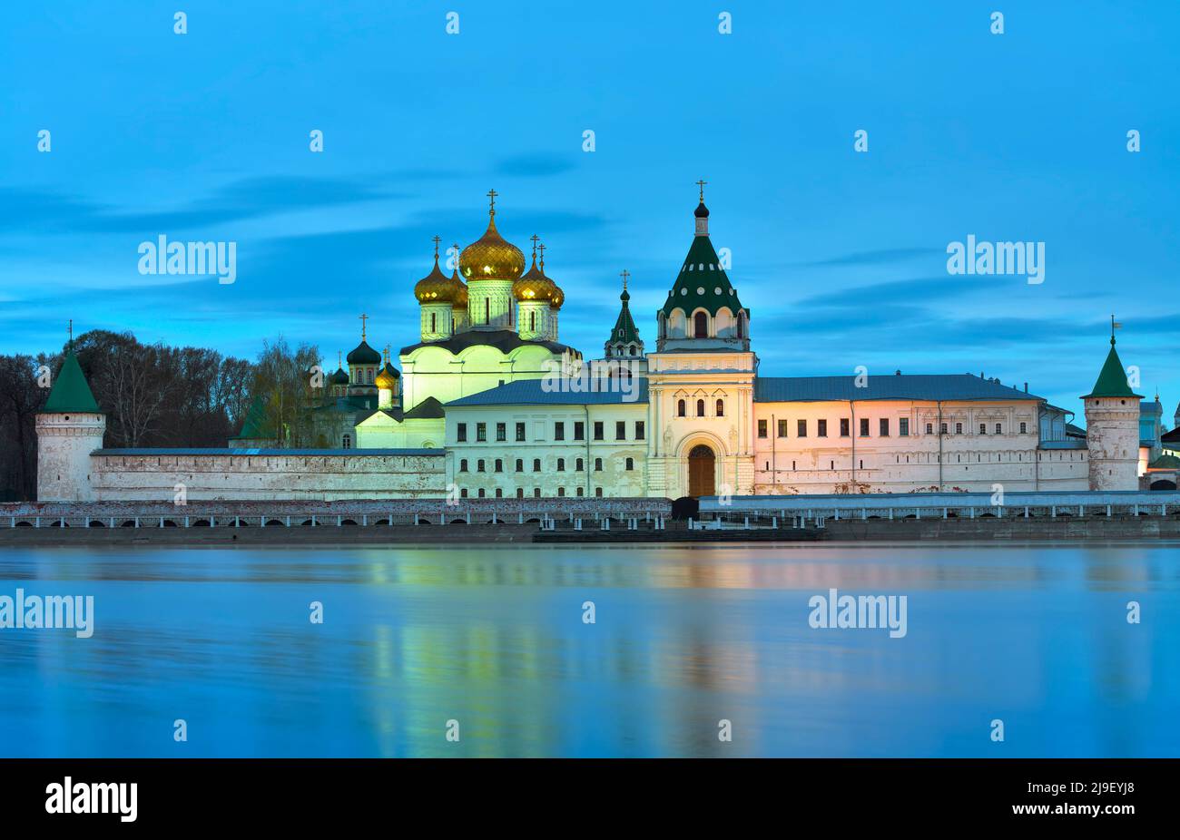 Ipatievsky Monastery at dawn. Old Russian Orthodox architecture of the ...