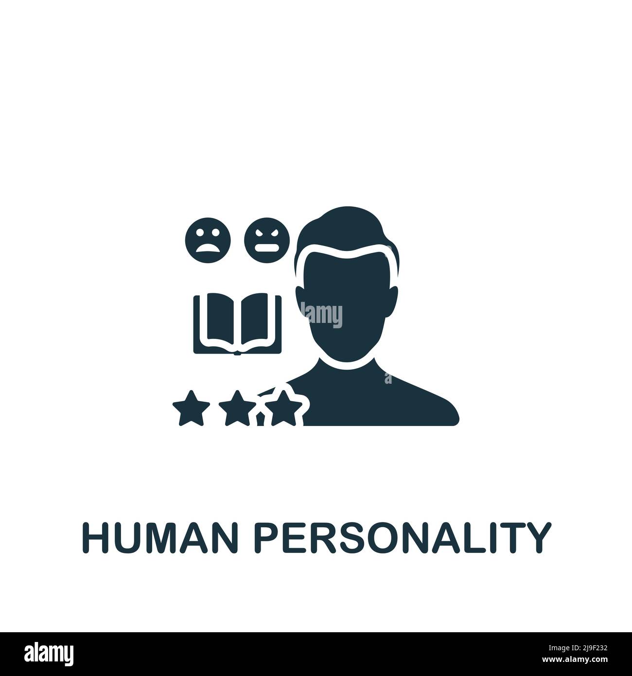 Human Personality Icon Monochrome Simple Personality Icon For Templates Web Design And