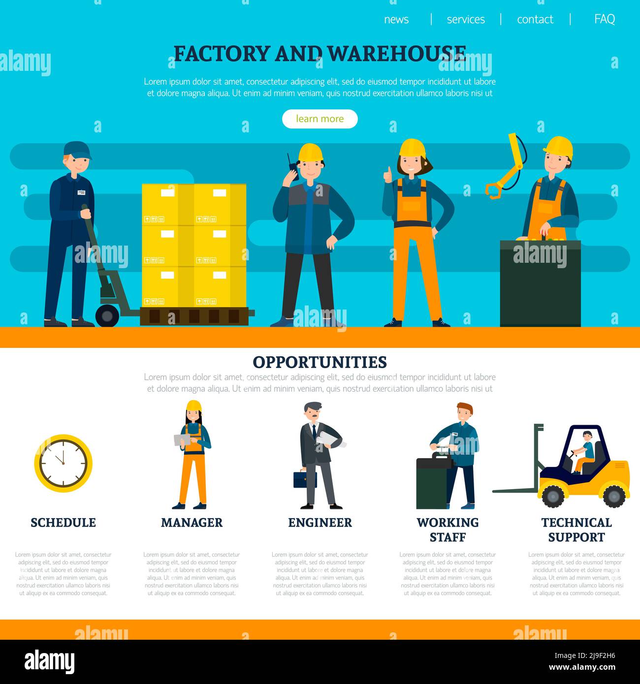 Technical support staff icons Stock Vector Images Alamy