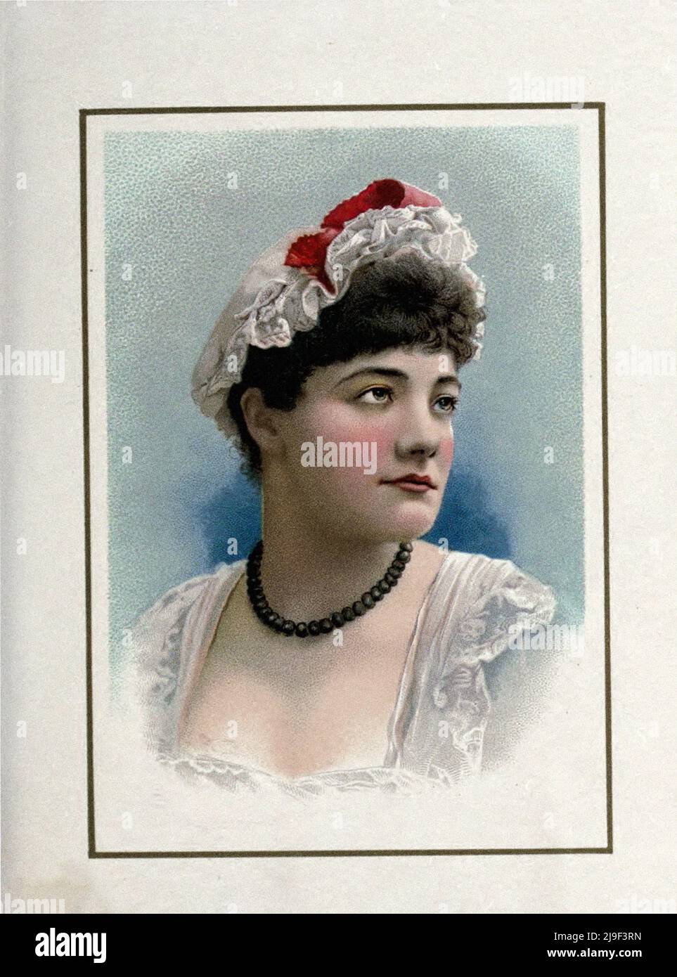 Portrait of Annie Robe. Annie Robe (1866–1922) was an English-born American stage actress prominent in the final decades of the Victorian Era, the 188 Stock Photo