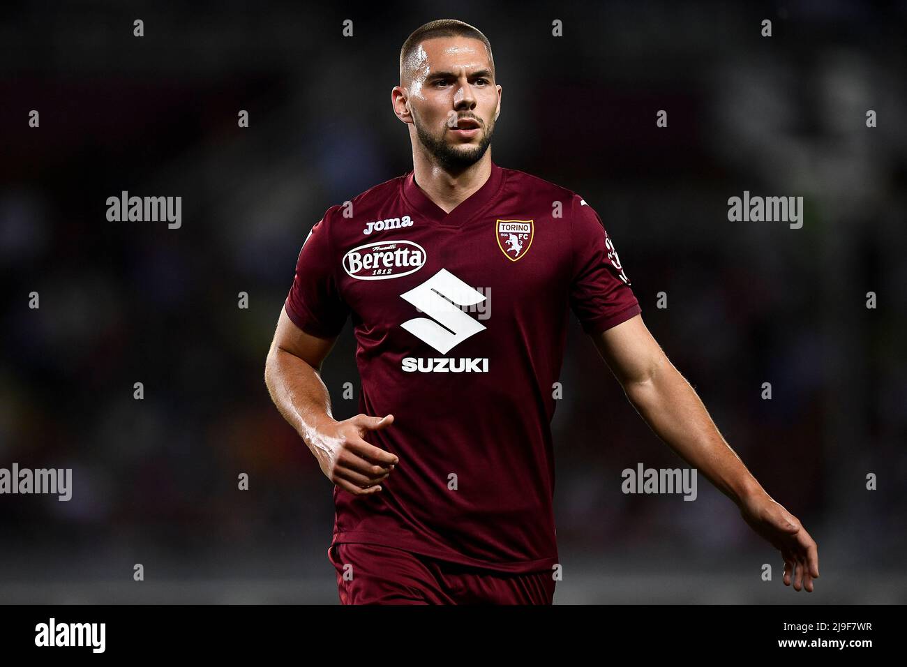 Turin Italy May 22 Marko Pjaca Of Torino Fc Gestures During The Serie A Football Match Between Torino Fc And As Roma Credit Nicolo Campo Alamy Live News Stock Photo Alamy
