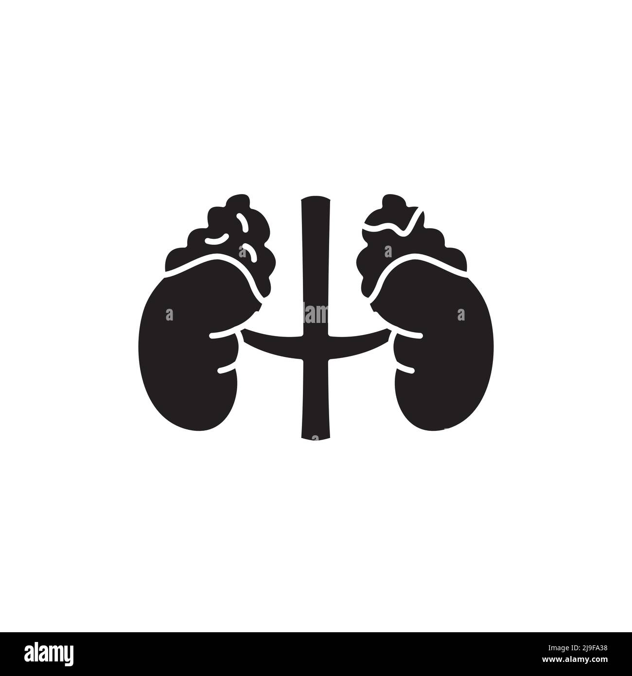 ?ushing cortisol syndrome color line icon. Human diseases. Pictogram for web page, mobile app, promo. Stock Vector